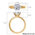 Luxuriant 9K Yellow Gold IGI Certified Lab Grown Diamond (VS/EF) Solitaire Ring 2.04 Ct._8291953_5