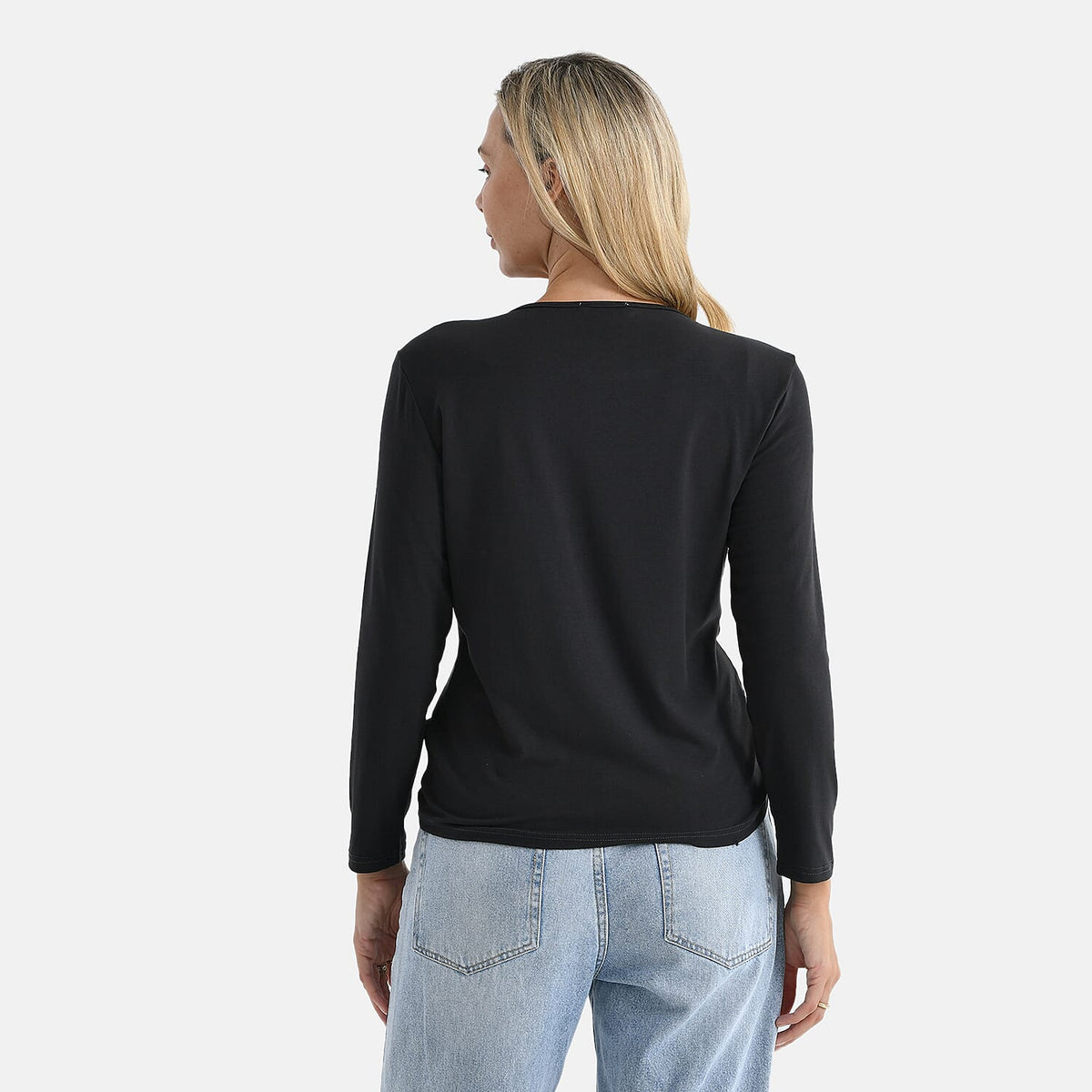 La Marey Viscose Classic Round Neck T-Shirt (Size M, 12-14) - Dark Gray V32521303 2