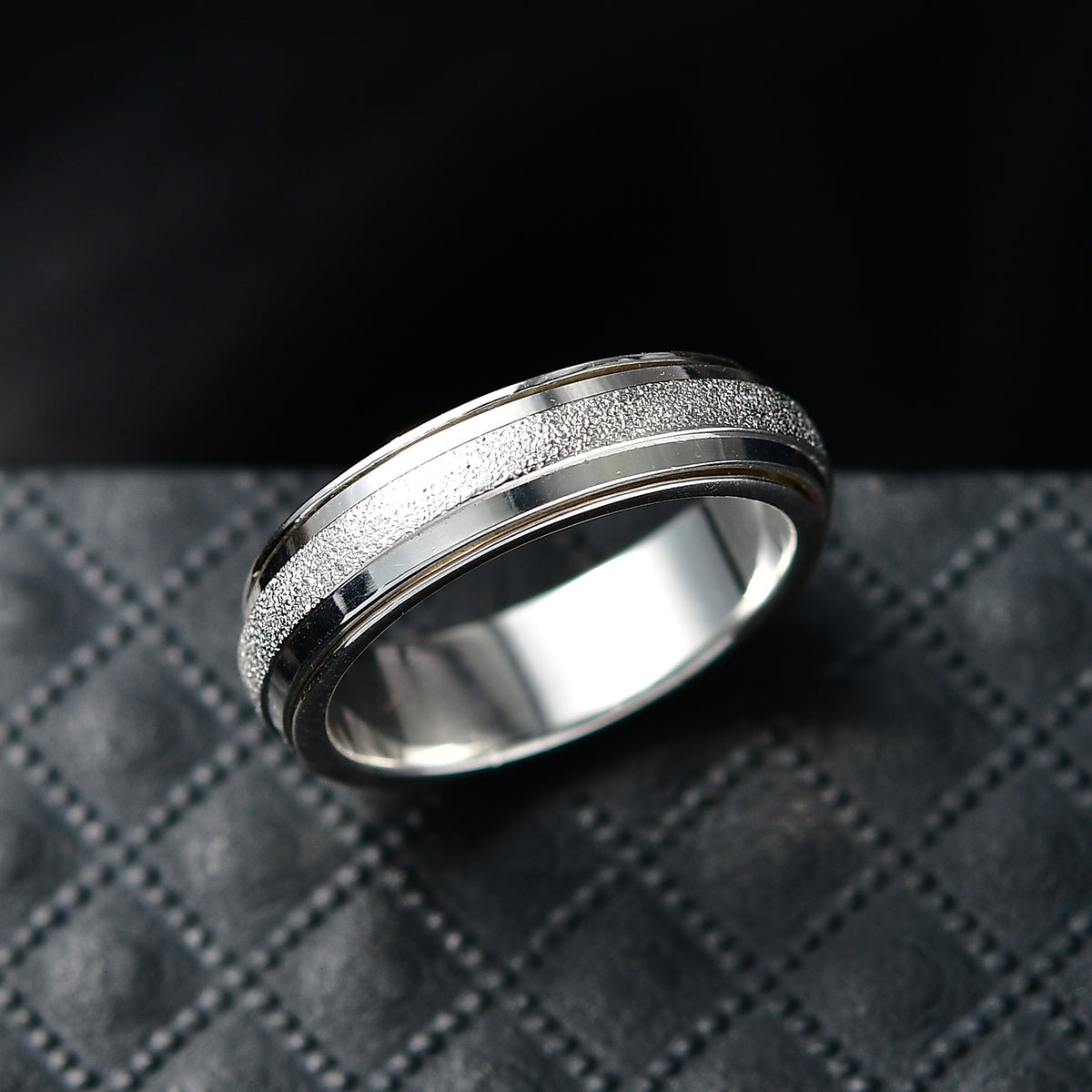 Italian Made- 925 Sterling Silver Band Ring V32669284 8
