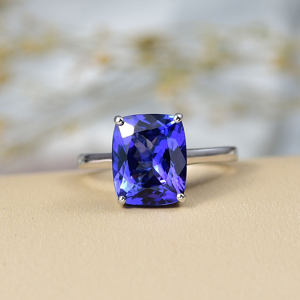Rhapsody 950 Platinum AAAA Tanzanite Solitaire Ring 4.54 Ct, Platinum Wt. 4.87 Gms._8292950_1
