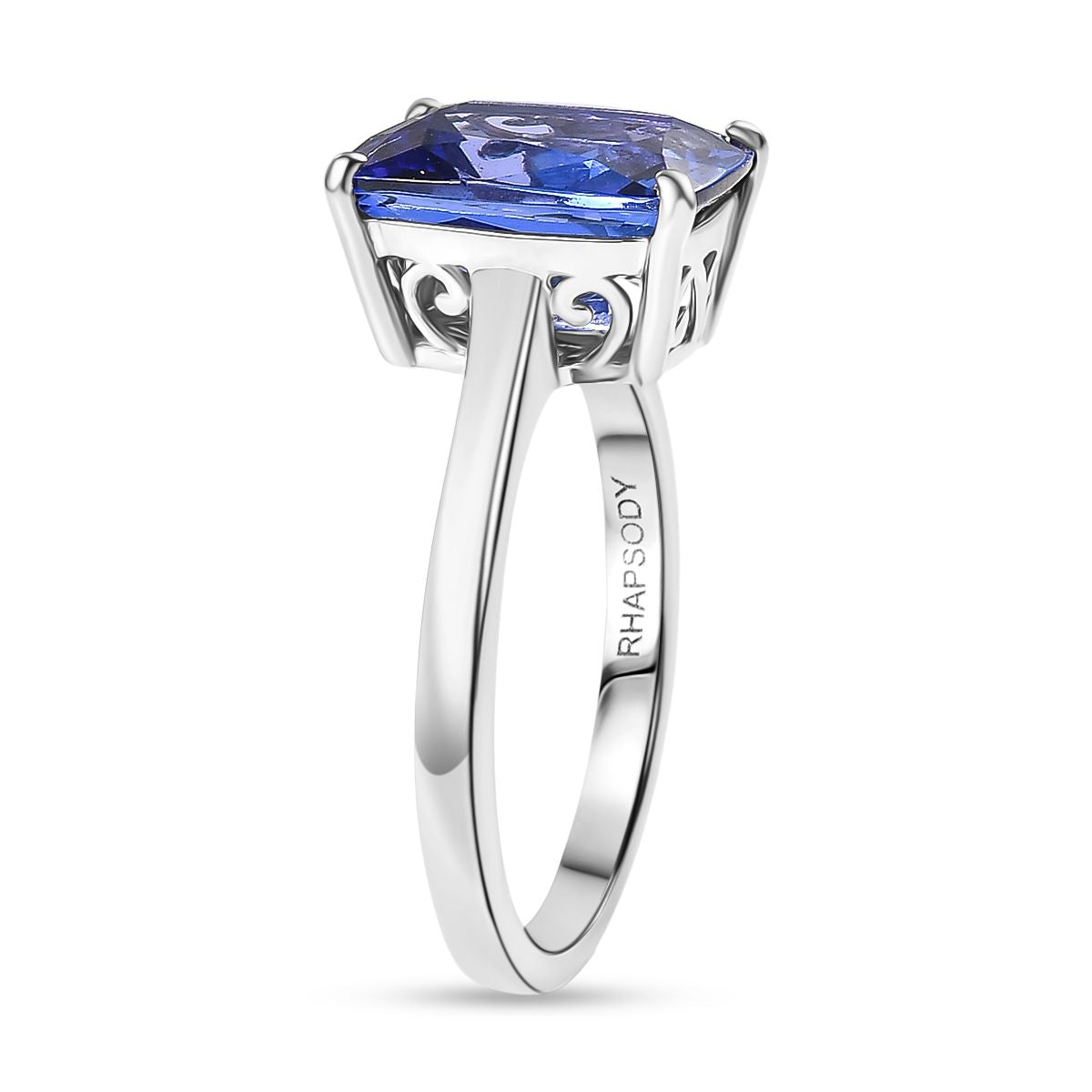 Rhapsody 4.54 Ct. AAAA Tanzanite Solitaire Ring in 950 Platinum 8292950 4