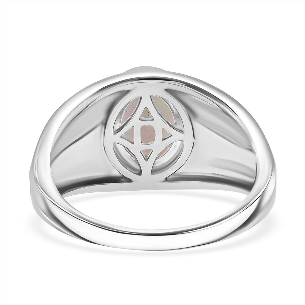 D'Joy Ethiopian Opal Solitaire Ring in Rhodium Overlay Sterling Silver 1.12 Ct._8293010_4