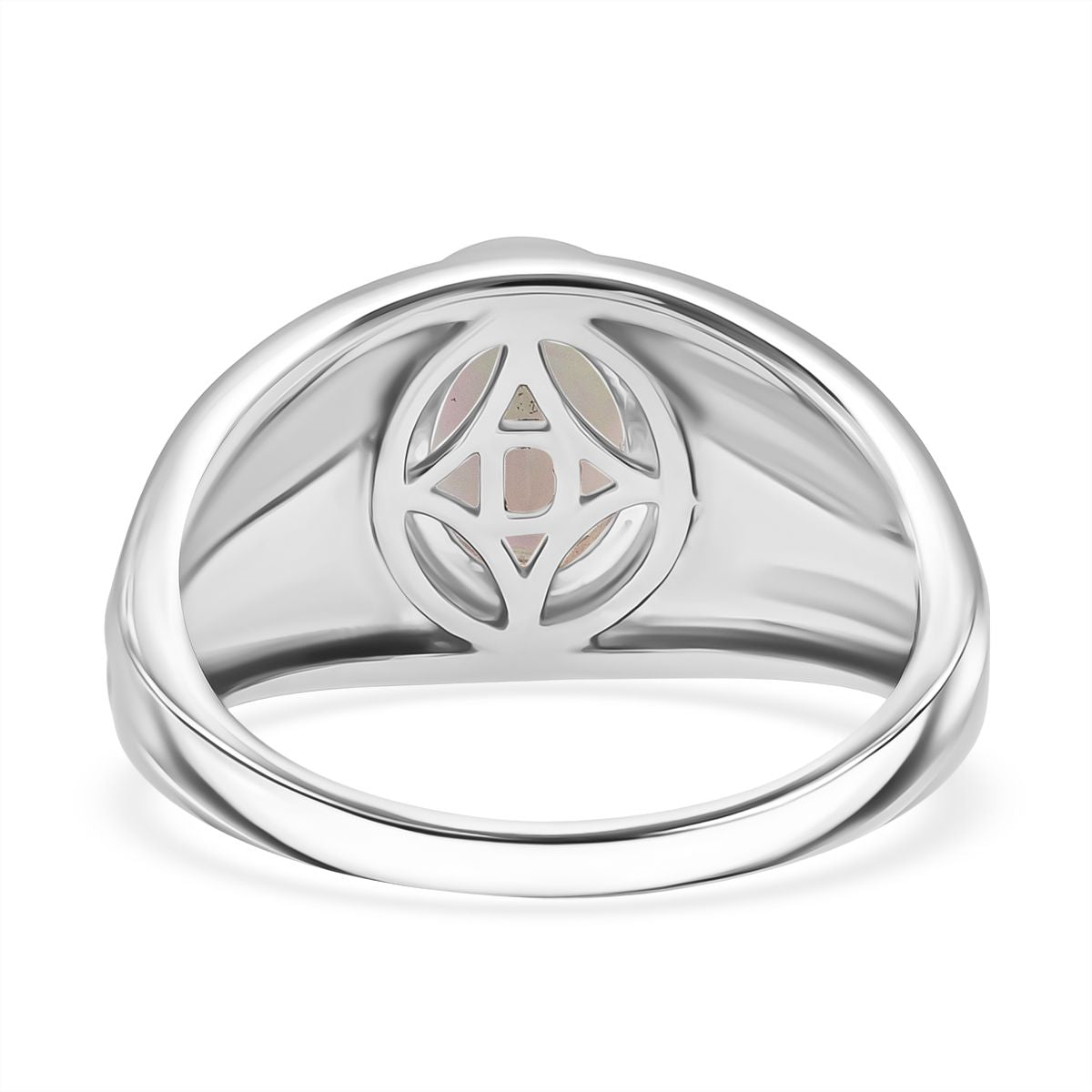 D'Joy Ethiopian Opal Solitaire Ring in Rhodium Overlay Sterling Silver 1.12 Ct. V32755897 6