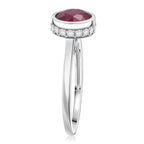 D'Joy African Ruby & Moissanite Ring in Rhodium Overlay Sterling Silver 2.23 Ct._8294475_3