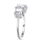 D'Joy Moissanite Trilogy Ring in Rhodium Overlay Sterling Silver 2.50 Ct._8294758_3