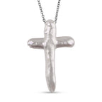 EverTrue Fresh Water Pearl Cross Necklace (Size 20)_8294894