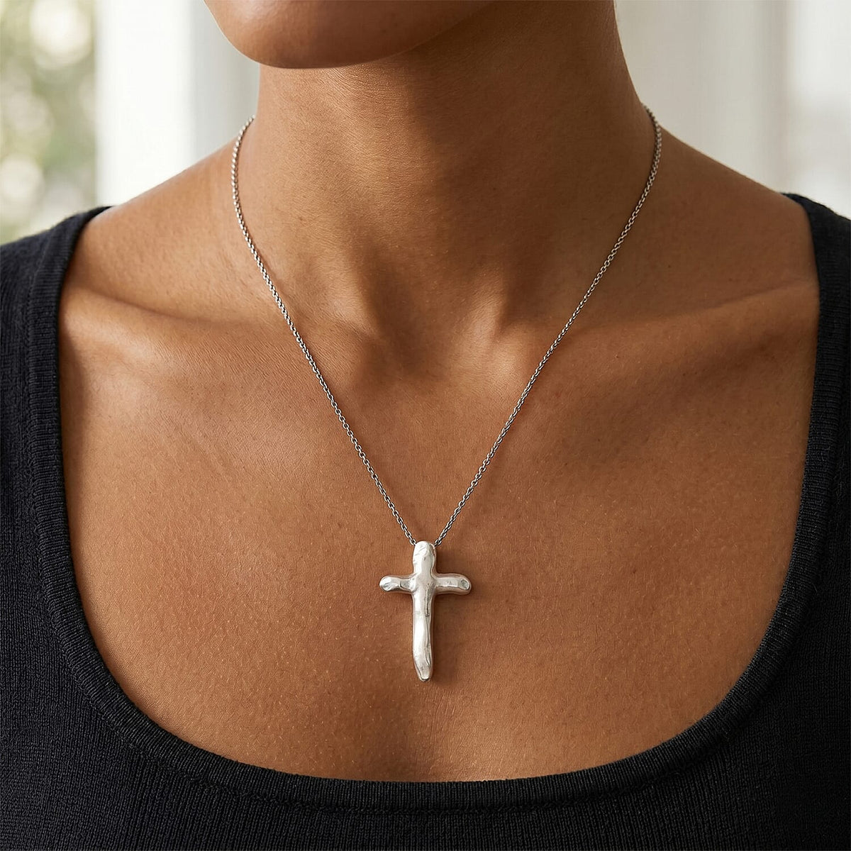 EverTrue Fresh Water Pearl Cross Necklace (Size 20) 8294894 2