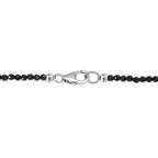 D'Joy Fresh Water Pearl & Black Spinel Necklace (Size - 24) with Lobster Clasp in Rhodium Overlay Sterling Silver 45.00 Ct._8294951_4
