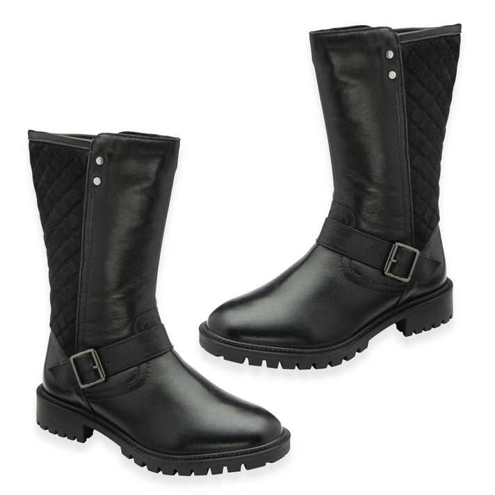 Ravel Leather Forbes Mid Calf Boots (Size 4) - Black 8295921 1