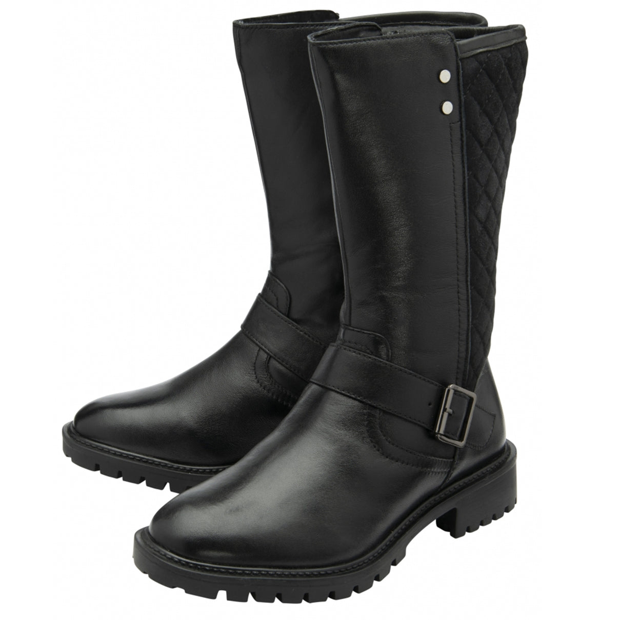Ravel Leather Forbes Mid Calf Boots (Size 6) - Black V32516610 1