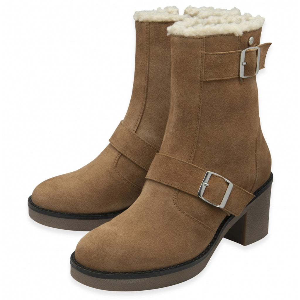 Ravel Naburn Buckle Ankle Boot (Size 4) - Tan_8295965_1