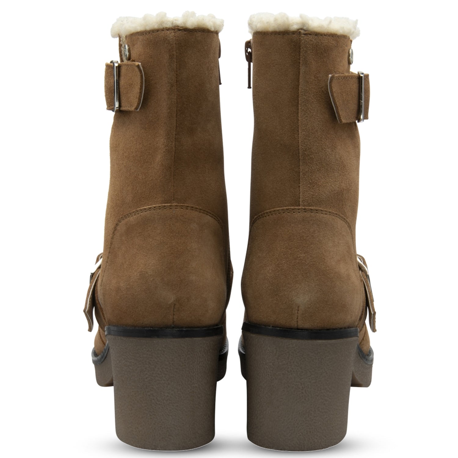 Ravel Women Naburn Buckle Ankle Boots (Size 4) â€“ Tan 8295965 2
