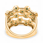 D'Joy - Tsavorite Garnet Bubble Ring in 18K Vermeil Yellow Gold Plated Sterling Silver 2.00 Ct._8296095_4