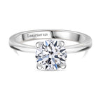 Luxuriant SI-G/H Lab Grown Diamond Solitaire Ring in Rhodium Overlay Sterling Silver 1.52 Ct._8296162