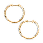 Luxuriant - Lab Grown Diamond (SI/G-H) Full Hoop Earring in 18K Vermeil Yellow Gold Plated Sterling Silver 2.00 Ct_8296184_3