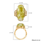 EverTrue Connemara Marble Ring in Yellow Gold Tone 18.74 Ct._8296411