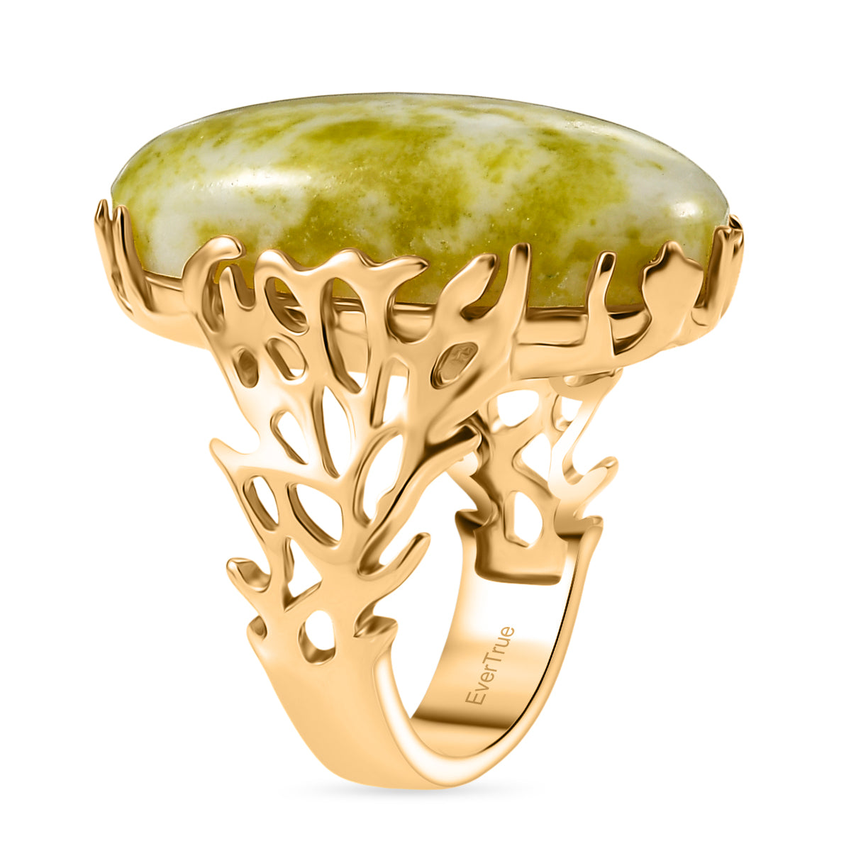 EverTrue Connemara Marble Ring in Yellow Gold Tone 18.74 Ct. 8296415 3
