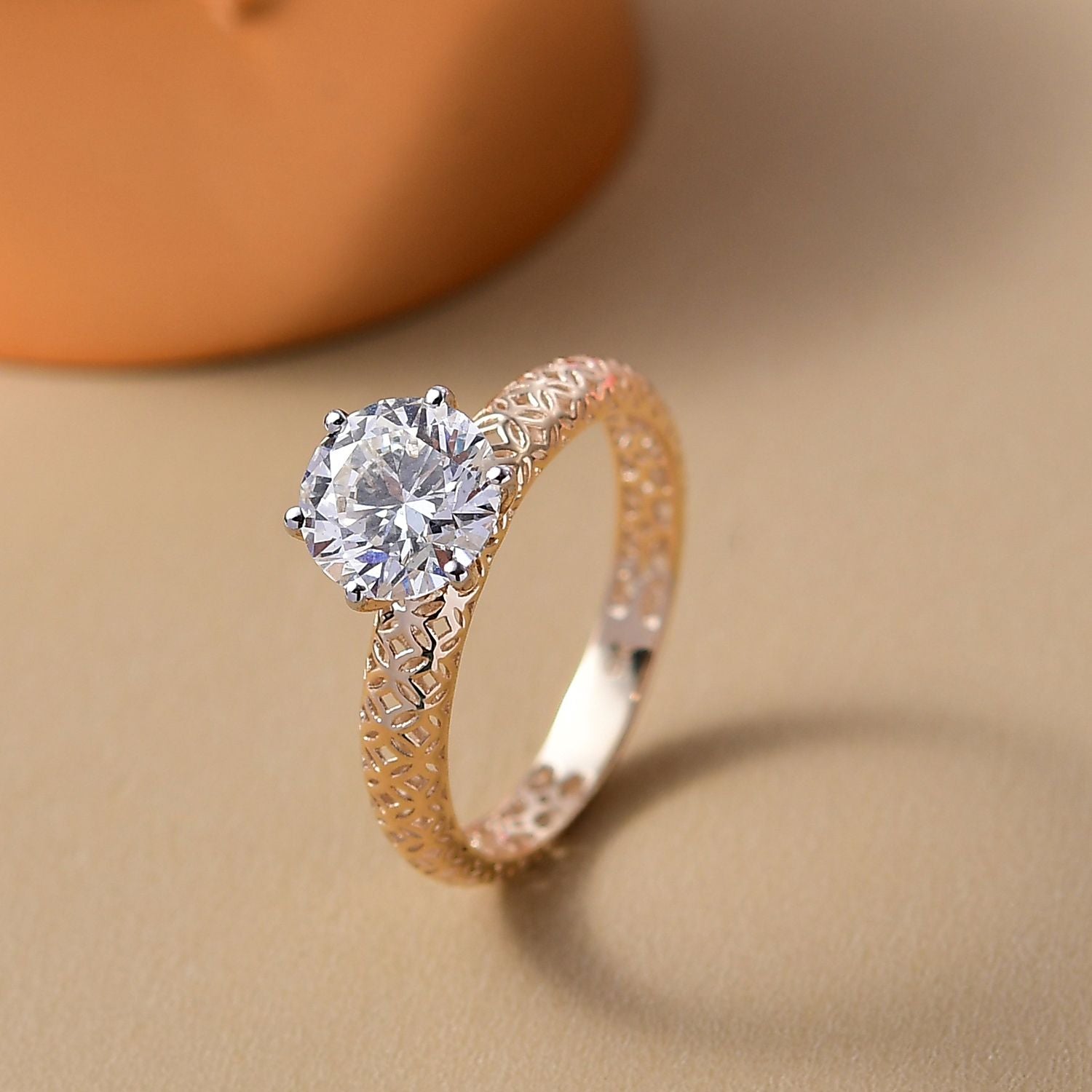 LUXURIANT 2 Ct. Lab Grown Diamond Solitaire Ring in 9K Gold, IGI Certified 8298054 2