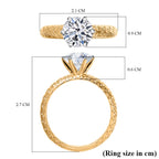 Luxuriant 9K Yellow Gold IGI Certified Lab Grown Diamond (VS/EF) Solitaire Ring 2.04 Ct._8298054_5