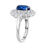 D'Joy Kyanite & White Zircon Ring in Rhodium Overlay Sterling Silver 4.36 Ct._8298496_3