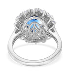 D'Joy Kyanite & White Zircon Ring in Rhodium Overlay Sterling Silver 4.36 Ct._8298496_4