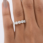 Luxuriant - Lab Grown Diamond (SI/G-H) 5 Stone Ring in 18K Vermeil Yellow Gold Plated Sterling Silver 1.64 Ct._8298611_2