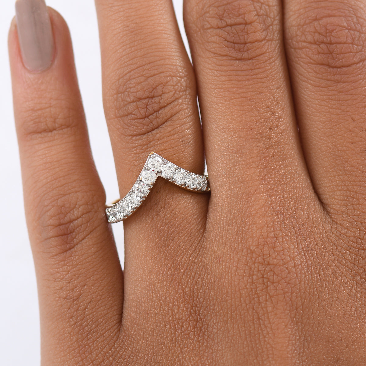 LUXURIANT 1 Ct. Lab Grown Diamond Edge Ring in 18K Vermeil Yellow Gold Plated Sterling Silver 8298632 3
