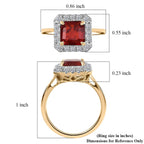 Luxuriant 10K Yellow Gold AAA Fire Opal, Lab Grown Diamond GH, SI Main Stone With Side Stone Ring, Gold Wt.3.7 Gms  2.430  Ct._8298855_5
