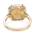Luxuriant 10K Yellow Gold AAA Ethiopian Opal, Lab Grown Diamond GH, SI Main Stone With Surrounding Stone Ring, Gold Wt.3.96 Gms  3.327  Ct._8299055_4