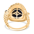 EverTrue Lapis Lagoon & Black Spinel Living Creature Ring in Yellow Gold Tone 11.56 Ct._8299842_4