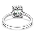 Luxoro 10K White Gold AAA Lagoon Tourmaline, White Diamond I2 Main Stone With Side Stone Ring, Gold Wt.3 Gms  1.194  Ct._8300774_6
