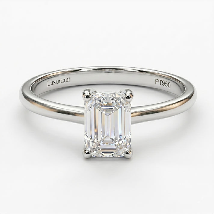 LUXURIANT 1 Ct. Lab Grown Diamond Solitaire Ring in 950 Platinum, IGI Certified 8301090 1