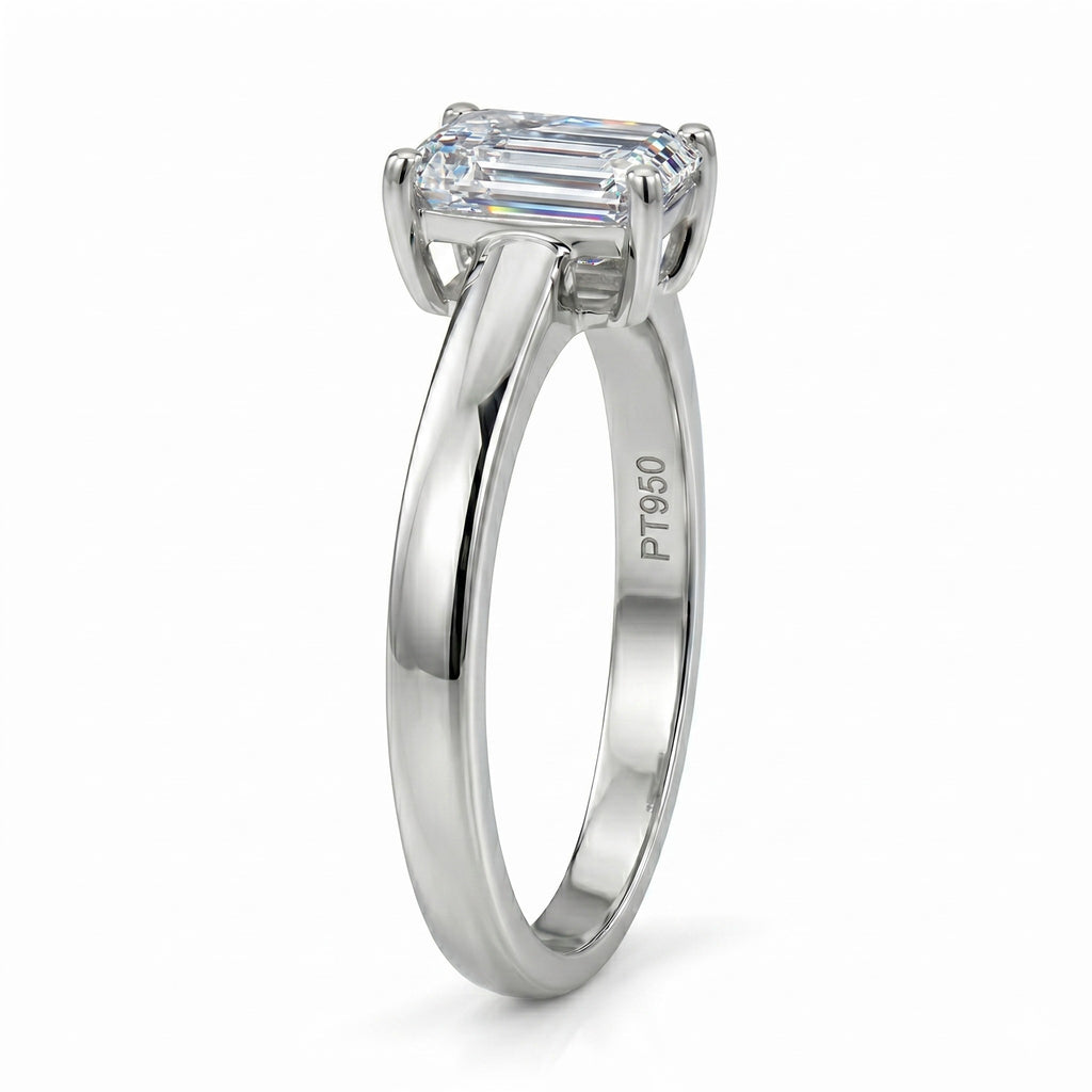 Luxuriant 950 Platinum IGI Certified Lab Grown Diamond (VS/EF) Ring 1.00 Ct, Platinum Wt. 5.52 Gms._8301095_3