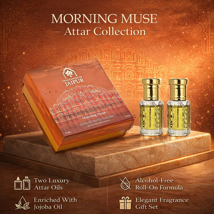 Jaipur Fragrances - Velvet Smoke Attar Set: Attar Parfum de Matin &amp; Attar Winsome (5ml each) 8301262 2