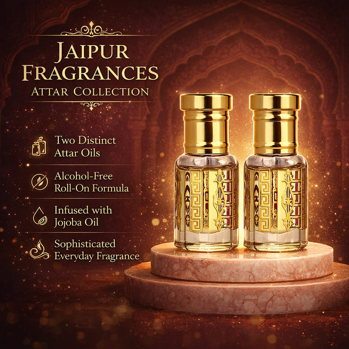 Jaipur Fragrances - Velvet Smoke Attar Set: Attar Zephyr &amp; Attar Musk  (5ml each) 8301307 2