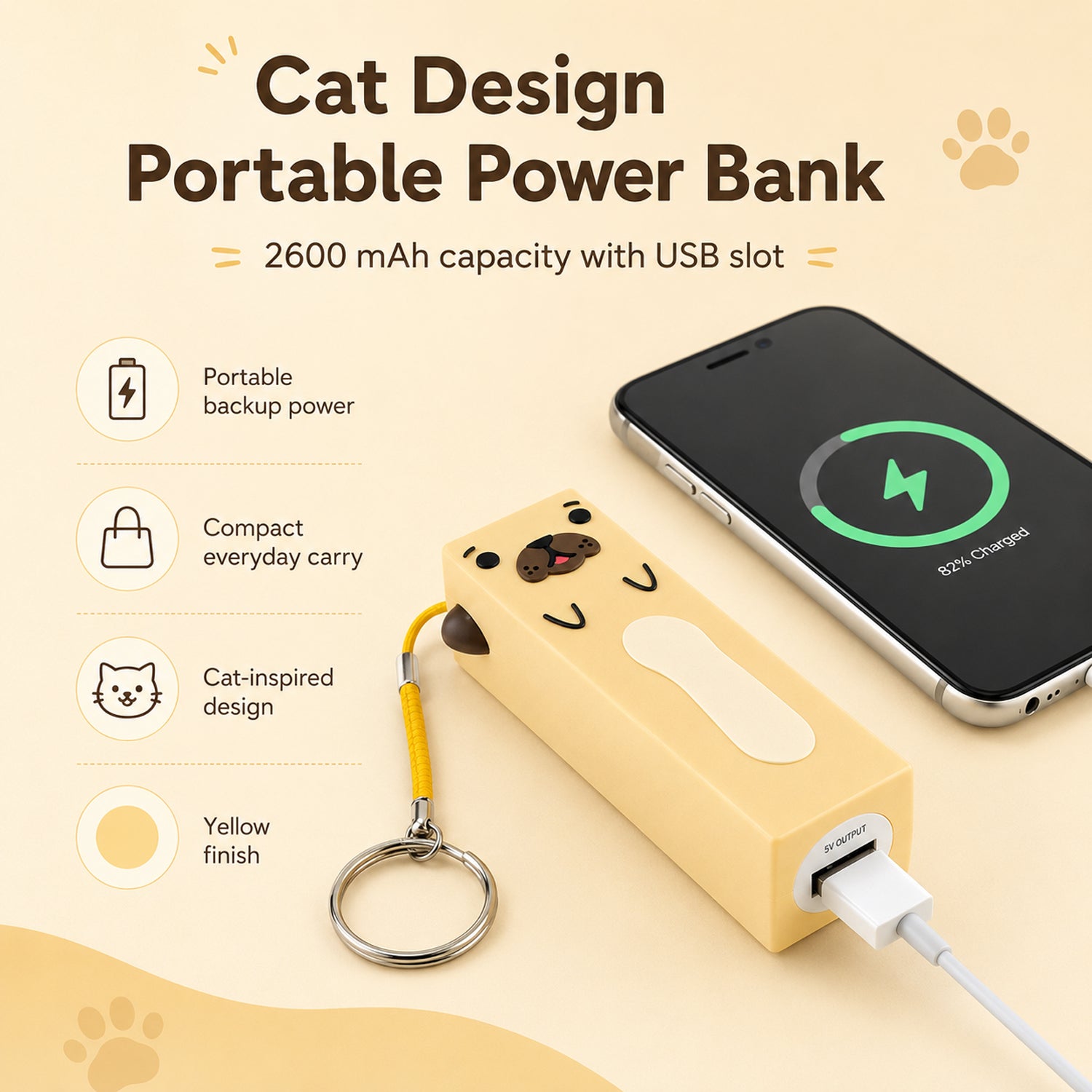 TJC Special Power Bank - Yellow V32513739 2