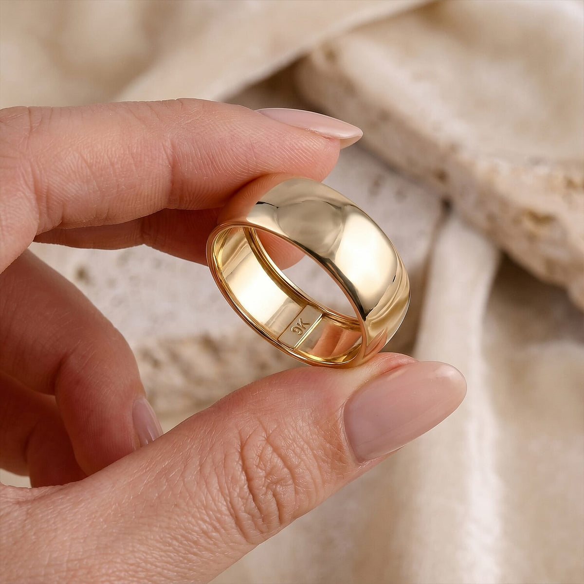 Royal Bali Collection - 9K Yellow Gold Band Ring V32562216 5