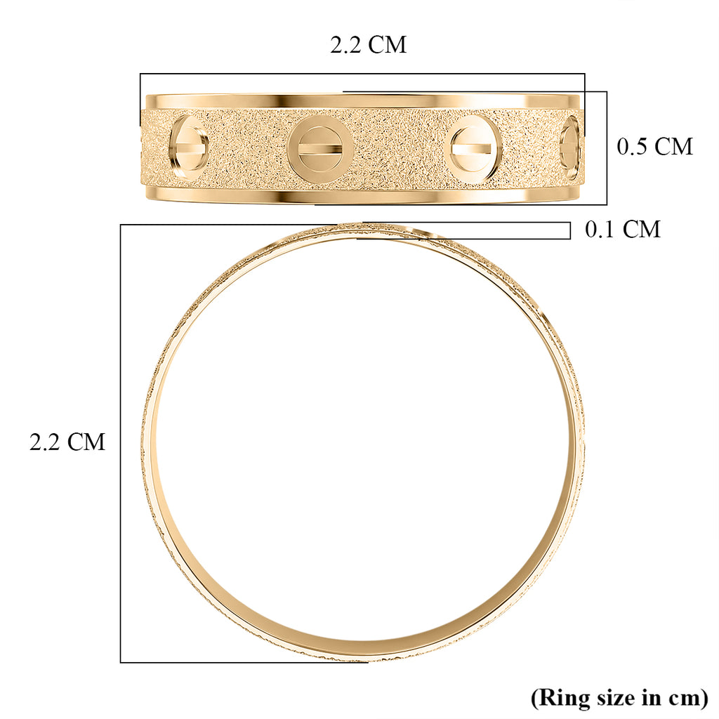 Royal Bali Collection - Designer Inspired 9K Yellow Gold Band Ring_8302663_5