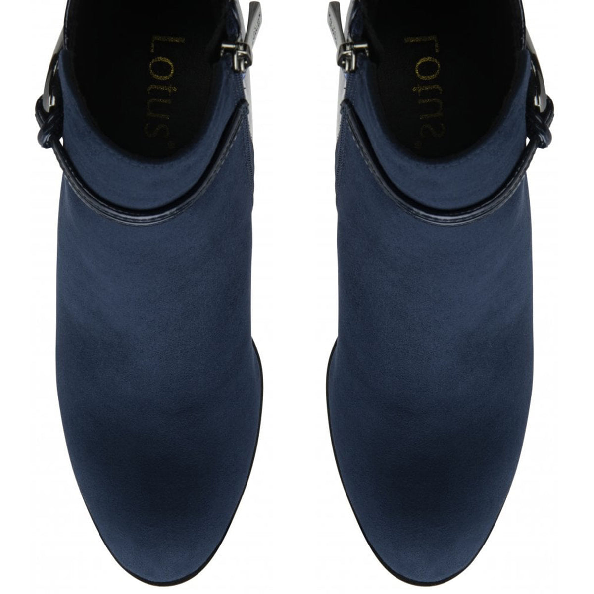 Lotus Ebony Block Heeled Ankle Boots (Size 3) - Navy 8304832 3