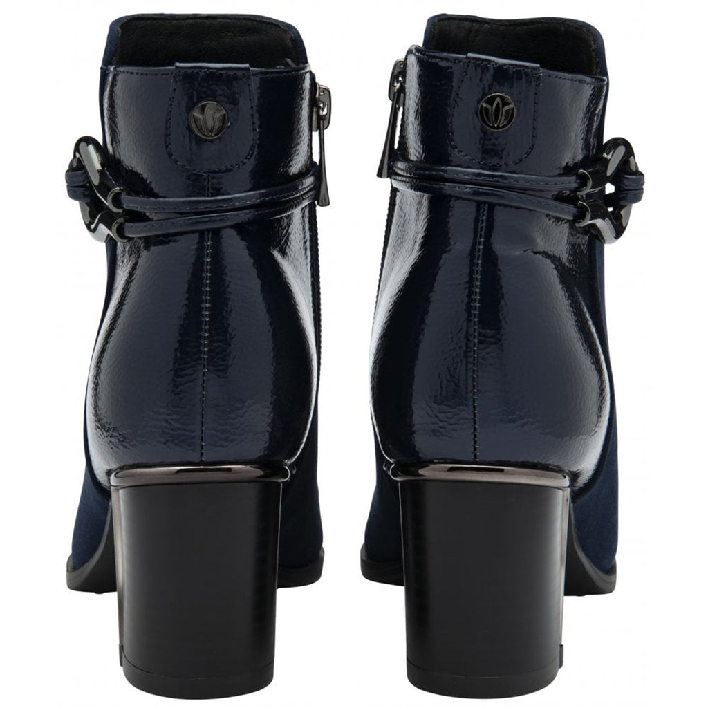Lotus Ebony Block Heeled Ankle Boots (Size 5) - Navy_8304834_4