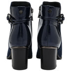 Lotus Ebony Block Heeled Ankle Boots