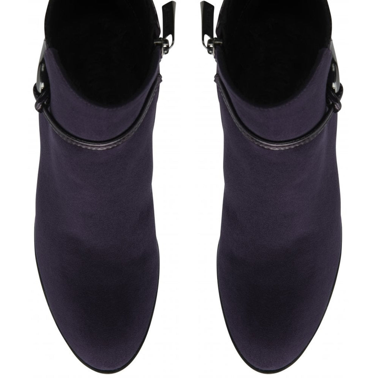 Lotus Ebony Block Heeled Ankle Boots (Size 5) - Purple 8304853 2