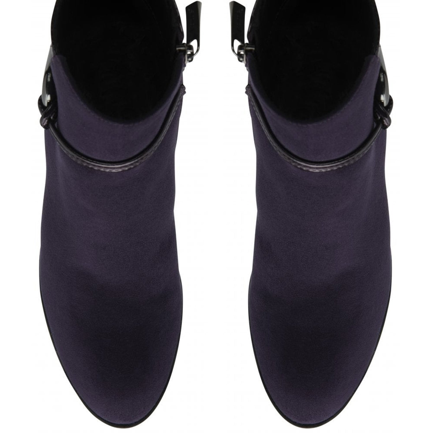 Lotus Ebony Block Heeled Ankle Boots (Size 5) - Purple 8304853 2