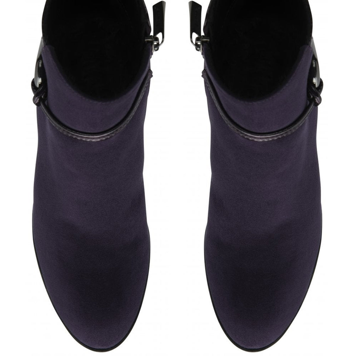 Lotus Ebony Block Heeled Ankle Boots (Size 6) - Purple V32515120 2