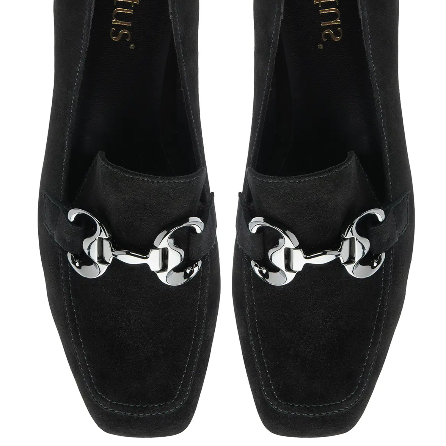 Lotus Ava Suede Block Heel Shoes (Size 4) - Black 8305072 3