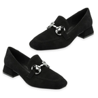 Lotus Ava Suede Block Heel Shoes (Size 7) - Black_8305075_2