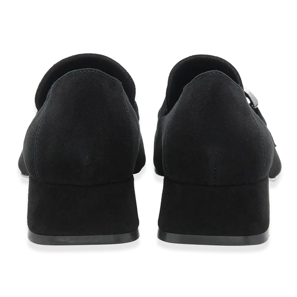 Lotus Ava Suede Block Heel Shoes (Size 8) - Black_8305076_1