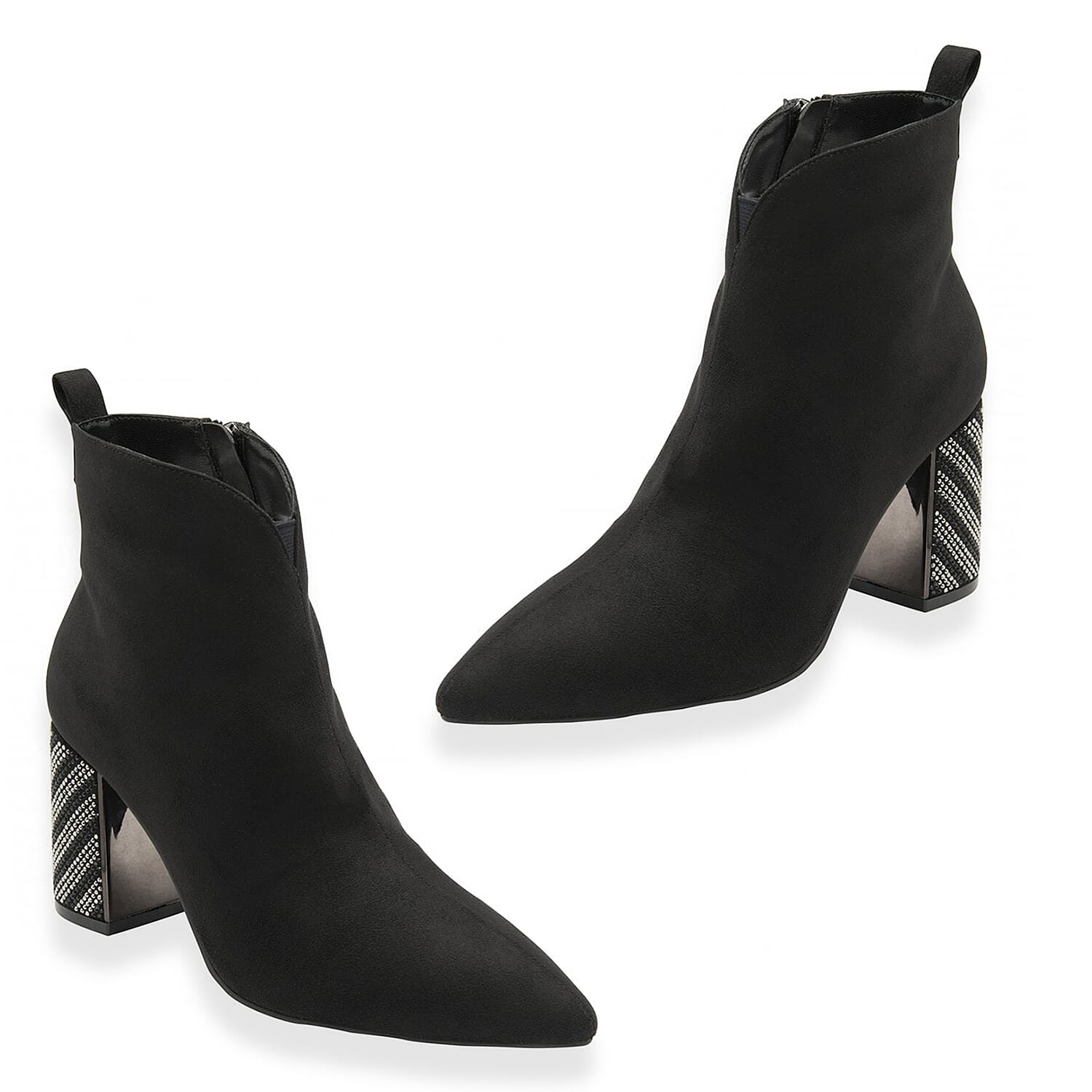 Lotus Lori Pointed Toe Ankle Boots (Size 7) - Black V32521638 6
