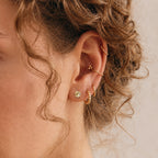 Royal Bali Collection - D'Joy Citrine Solitaire Earring with Screw Back in 18K Vermeil Yellow Gold Plated Sterling Silver_8305370_5