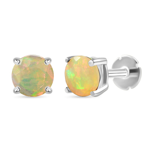 Solitaire Earring in Sterling Silver